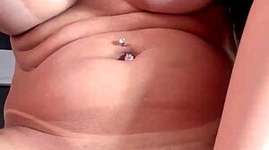 watch kalena's huge clit swell rock hard shoving cock up her tight asshole