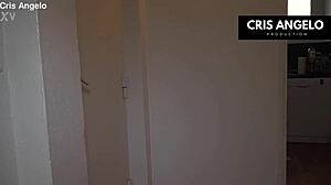 Kyara Nyx and Cris Angelo piss play after work shifts!