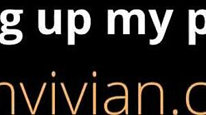 Oiling Puffy Nipples On Big Tits Redhead In Lingerie Close Up