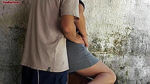 with wife gone the hot short maid grabs my cock and rides it all over the house 😈🏠