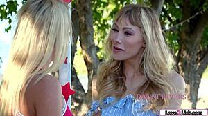 Blonde Babe Rimmed at Kissing Booth