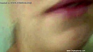 chubby housewife gives deep blowjob in loving couple homemade session