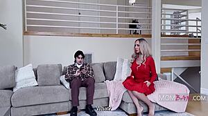 Stepson Blackmails Russian MILF Anna Kolba Over Dirty Secrets for Cash Pussy Fuck