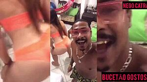 Tais daeva's dripping pussy and juicy ass get toyed and sucked by nego catra