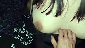 Submissive Latina Emo Rides Rough Cowgirl At Bedroom Halloween Party