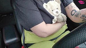 Hey wanna see my huge tits spilling out while I drive wild?