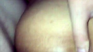 Latina's juicy ass and pussy overflow with thick creampie load