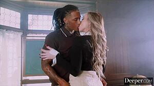 deeper baddie kendra lusts for enemy's bf big black cock revenge threesome