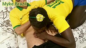fernanda chocolate visits myke brazil's house for copa game then fucked