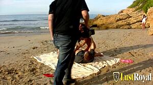 horny sluts bent over fucked doggystyle cowgirl anal cumshot on beach sand