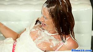 god i love getting cum covered at gloryholes fingering my classy euro pussy