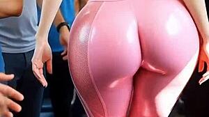 fitness girl's bus day hides steamy athletic secrets