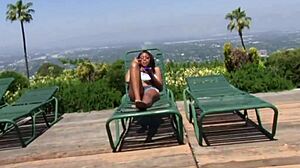 wait busty milf is your shaved pussy dripping from that interracial outdoor cock ride