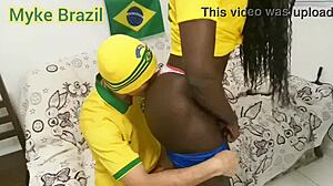 fernanda chocolate visits myke brazil's house for copa game then fucked