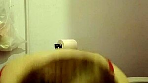 french housewife maid in stockings handcuffed to toilet humilated with vibrator dildo in public