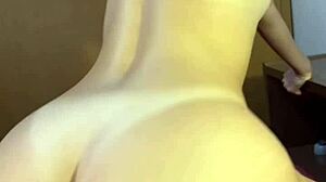 her huge ass and tits grind perfect on his cock in sideways riding position