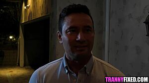 Trans babe annabelle lane surprises with gabriel dalessandro for taboo milf blowjob action.