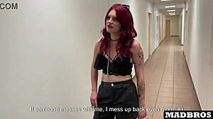 french goth girl cheats on boyfriend in corridor then toilet for concert tickets bbc creampie