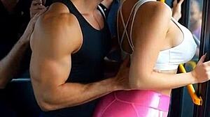 fitness girl's bus day hides steamy athletic secrets