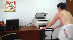 boss rips secretary's clothes for rough office pussy pounding and mouth cum compilation