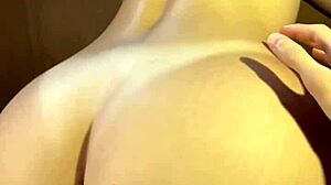 her huge ass and tits grind perfect on his cock in sideways riding position