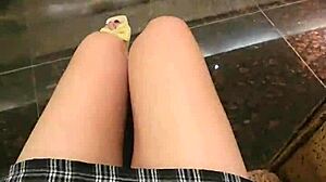 i love watching shemale ting xuan pee and stroll outdoors publicly