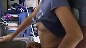 pretty mexican amateur fucked while washing dishes