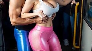 fitness girl's bus day hides steamy athletic secrets