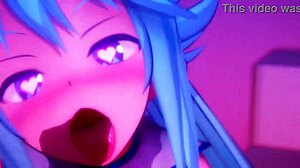 Hey aqua, ready to suck those gloryhole cocks?