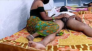 this desi couple in village bedroom does handjob blowjob footjob licks pussy fucks cums all over homemade