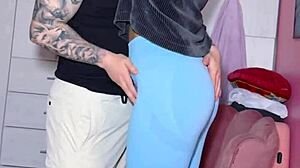 New gym girl gets horny with trainer for first day doggystyle pounding 🏋️‍♀️💦