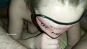 daddy's homemade pov fuck stretches teen's tight pussy till cum floods tits and belly