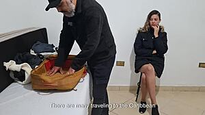 Airport Security Rips Clothes and Pounds Blonde's Wet Pussy