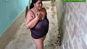 bbw brazilian housewife neighbor swallows neighbor's cum facial