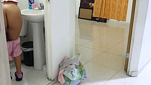 i catch stepsis brushing pussy with toothbrush then ram my cock in deep to cool her heat.