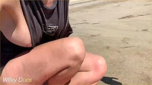 i can't believe my wife struts nude on that crowded public beach showing big tits