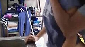 pretty mexican amateur fucked while washing dishes