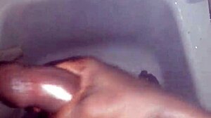 ever wonder what happens when i stroke my monster cock in the shower