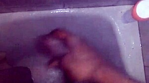 ever wonder what happens when i stroke my monster cock in the shower