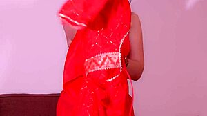 desi stepmom's creampie on karvachauth after stepson spots her changing, want to watch?