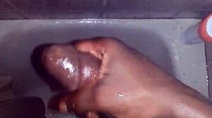 ever wonder what happens when i stroke my monster cock in the shower