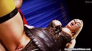 Jasmine Black Lara Honey Stacey Saran Share Cock Feast