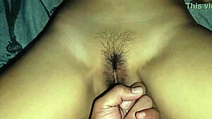 Super Young Girlfriend's Incredible Wet Milky Pussy Up Close in Homemade Action