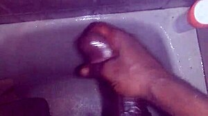 ever wonder what happens when i stroke my monster cock in the shower