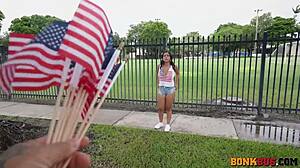 colombian babe rides bumpy bus dick loving america