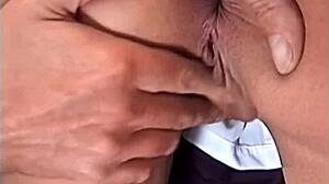 Sex-Crazed Student Sucks Cock in 1996 Casting Interview Upskirt