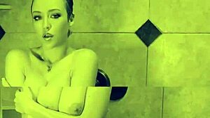 Sabrina Nichole flaunts massive wet tits posing boldly for playboy