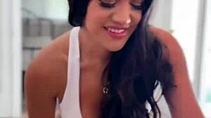 wanna taste alice thunder's juicy big tits while she strokes your cock?