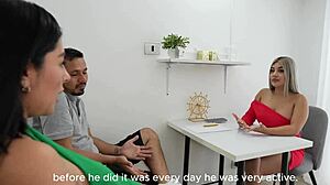 Couples therapy turns into threesome session with doctor Melani Rincon