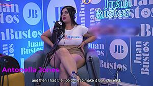 Natural Big Tits Milf Antonella Jones Rides BBC Hard in Steamy Podcast Fuck!